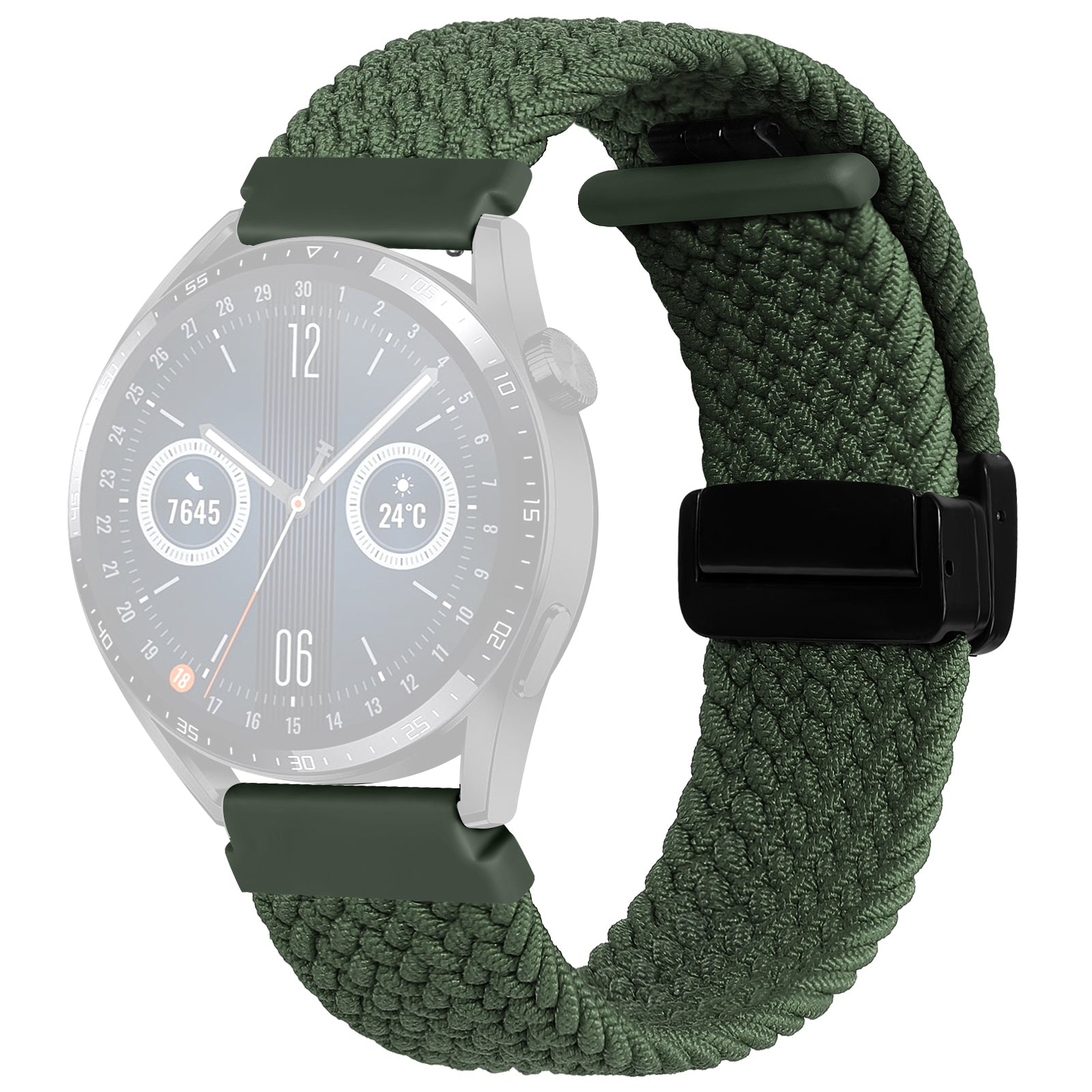 Nylon Watch Bands for Garmin vivomove Trend Style Luxe 20mm Folding Buckle Adjustable Braided Strap Nylon Watch Bands for Garmin vivomove Trend Style Luxe 20mm Folding Buckle Adjustable Braided Strap